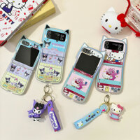 Vỏ Hello Kitty Cat Kuromi Cho OPPO Find N3 FLIP Ốp Lưng Chống Sốc Gấp Điện Thoại Mềm