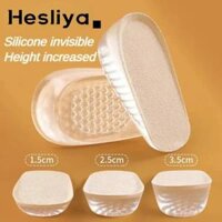Vô Hình Chiều Cao Tăng Silicone Lót Vòm Hỗ Trợ Gel Gót Miếng Đệm Gót Chân Chèn Cao Hơn Hỗ Trợ Đệm Đế Chân Giày Pad