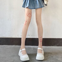Vớ hình xăm lolita cho phụ nữ, chân trần, màu da tự nhiên, phong cách mỏng mùa hè, hot girl, người nổi tiếng internet, mong muốn thuần khiết, quần tất Vastwild
