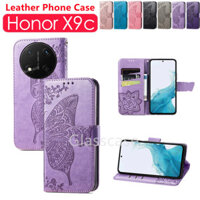 Vỏ Honor X9C Cho Honor X9C X7C X9B X8B X7B X9A X8A X7A thông minh X9Csmart HonorX7C Tấm Hoa Da Lật Vỏ Điện Thoại Khe Cắm Thẻ Ví Chống Sốc Giá Đỡ Vỏ Bảo Vệ