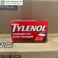 Vỏ hộp đựng TYLENOL 500mg
