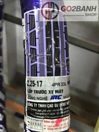 Vỏ Irc 225-17, 250-17, 275-17 vỏ xe Dream, Wave nhỏ, Wave Rs/Rsx, Future Neo/125 Fi xài ruột