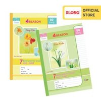 Vở kẻ ngang 4Season KLONG B5 80 trang 5892 MS 819