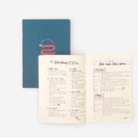 Vở Kẻ Ngang Crabit - Hide &amp; Seek 120 Trang - 260x183mm - Xanh