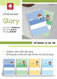 Vở kẻ ngang Hải Tiến Glory 80 trang 2883 - Lốc 5 quyển