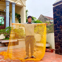 Vó kéo cá lưới đánh cá loại mau cạnh 3m mắt mau 0,75 phân mã M07