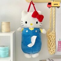 Vỏ khăn giấy YANE Hello Kitty, Hộp đựng khăn giấy Hello Kitty sang trọng Anime, Hộp đựng khăn giấy