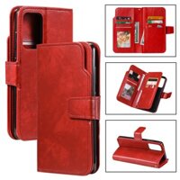 Vỏ Khóa Từ Tính Cho Xiaomi Redmi Note 11 11T 10 10S Pro 4G 5G Chín Khe Cắm Thẻ Flip Cover Khung Kinh Doanh Vỏ Điện Thoại