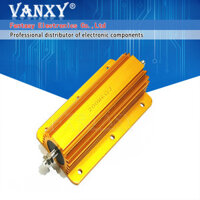 Vỏ kim loại công suất nhôm 200W Điện trở dây 0,1 ~ 1K 0,15 0,2 0,5 1 1,5 2 6 8 10 15 20 100 150 200 300 400 1K ohm Linh kiện điện tử