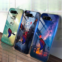 Vỏ kính cường lực cho Asus rog5 vỏ điện thoại kính dạ quang tản nhiệt ROG trò chơi thể thao điện tử điện thoại di động 5 Vỏ bảo vệ chống rơi mới.