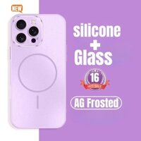 Vỏ kính từ tính chống vân tay mờ cho iPhone 12 12pro 12promax 13 13pro 13promax 14 14pro 14pro 14promax Vỏ cứng Bảo vệ ống kính máy ảnh Vỏ chống sốc sạc không dây