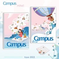 Vở KN Campus PICNIC 80 trang Lốc 10 quyển - giao màu ngẫu nhiên