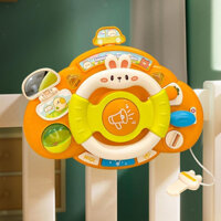 Vô Lăng Đồ Chơi Cho Bé Có Nhạc Đèn, Vô Lăng Gắn Xe Đẩy, Đồ Chơi Montessori, Đồ Chơi Xe Vô Lăng Cho Bé