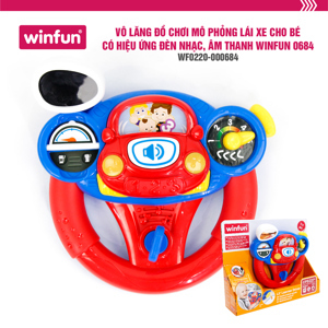 Vô lăng đồ chơi mô phỏng lái xe cho bé có hiệu ứng đèn nhạc, âm thanh Winfun 0684