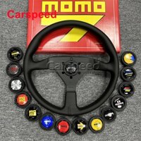 Vô lăng đua xe MOMO V1 14 inch Black Stitch Flat Style
