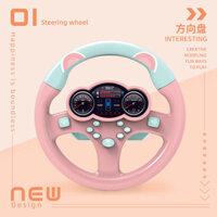 Vô lăng trẻ em kiểu bùng nổ Douyin vô lăng mô phỏng lái xe xoay 360 độ Đồ chơi xe hơi giáo dục sớm cho trẻ em WT9L