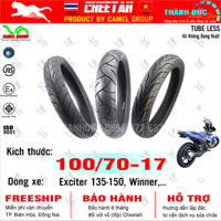 Vỏ lốp 100/70-17 TL Cheetah không ruột Winner Exciter 135/150