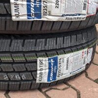 Vỏ lốp 235/75R16 106T HT51 KUMHO VIỆT NAM, vỏ lốp xe ô tô Ford Escape XLS, vỏ lốp xe ô tô Hyundai Santafe 2.2 diesel, vỏ lốp xe ô tô Santafe 2.7 máy xăng AT, vỏ lốp xe ô tô Lexus RX300 3.0L