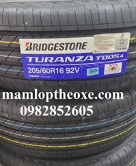 Vỏ Lốp Bridgestone Indonesia 205/60R16 Turanza T005