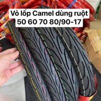 Vỏ lốp Camel 50,60,70,80/90-17 mẫu gai Dunlop. Vỏ dùng ruột(săm)