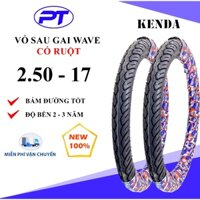 Vỏ ( lốp ) có ruột Kenda 2.50-17 (6PR) gai xe Wave dành cho xe máy Dream Wave Future Sirius RS Wave S110 Chính hãng
