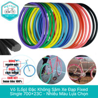 Vỏ (Lốp) Đặc Không Săm Xe Đạp Fixed Single 700x23C - Chống Đâm Thủng, Không Cần Bơm Hơi, Nhiều Màu Lựa Chọn