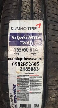 Vỏ Lốp Kumho Việt Nam 165/60R14 TX61