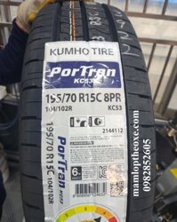 Vỏ Lốp Kumho Việt Nam 195/70R15C 8PR KC53