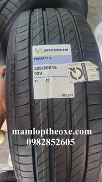 Vỏ Lốp Michelin Thái Lan 205/60R16 Primecy 4ST