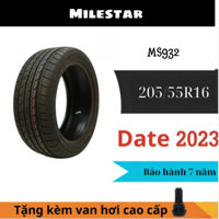 Vỏ lốp ô tô du lịch 205/55R16 91V chính hãng Milestar xuất khẩu Mỹ, Bảo hành 7 năm