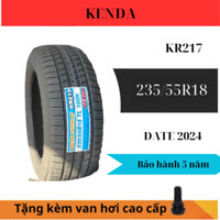 Vỏ lốp ô tô du lịch 235/55R18 chính hãng Kenda, Bảo hành 5 năm 100% chiều cao gai