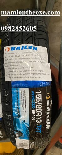 Vỏ lốp Sailun 155/80R13 SH 406
