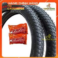 Vỏ Lốp, Săm Ruột Xe Đạp Trẻ Em 20x1.95 Mẫu Gai HM Dragon CASUMINA - 2 Vỏ 2 Ruột