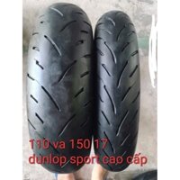 vỏ lốp xe Dunlop chính hãng 110/70-17 và 150/60-17 , vỏ lướt tháo xe hàng nhập cao cấp. siêu bám đường bền bỉ........