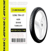 Vỏ ( Lốp ) xe máy Dunlop D102 130/70-17 MC 62S TL _ Lốp Trung Thành