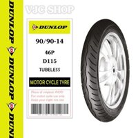 Vỏ ( Lốp ) xe máy Dunlop D115 90/90-14 MC 46P TL _ Lốp Trung Thành