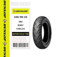 Vỏ ( Lốp ) xe máy Dunlop D307 100/90-10 MC 56J TL _ Lốp Trung Thành