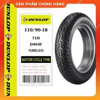 Vỏ ( Lốp ) xe máy Dunlop D404 110/90-18 MC 71H TL Indo _ Lốp Trung Thành