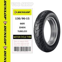 Vỏ ( Lốp ) xe máy Dunlop D404 130/90-15 MC 66H TL Indo _ Lốp Trung Thành