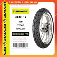 Vỏ ( Lốp ) xe máy Dunlop TT902 cỡ 90/80-17 MC 46P TL loại vỏ không dùng ruột _ Lốp Trung Thành