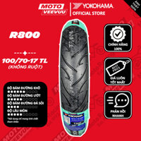 Vỏ lốp xe máy YOKOHAMA 100/70-17 TL R800 Ninja (Lốp không ruột) END