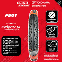 Vỏ lốp xe máy YOKOHAMA 70/90-17 TL F501 (Lốp không ruột) END