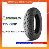 Vỏ ( Lốp ) xe Michelin City Grip 130/70-12 TL Châu Âu _ Lốp Trung Thành