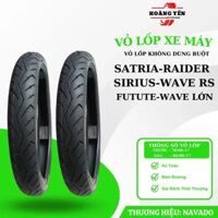 Vỏ Lốp RAIDER-SATRIA-SIRIUS-WAVE RS-WAVE LỚN Không Dùng Ruột Thương Hiệu NAVADO