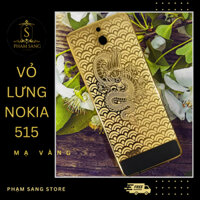 Vỏ Lưng Máy Điện Thoại Nokia 515 Mạ Vàng Mẫu Rồng