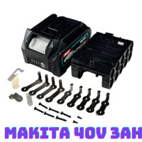 Vỏ mạch pin Makita 40v max 3ah 10 cell 18650 nhận sạc zin có tem và kẽm