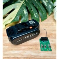 Vỏ mạch pin Panasonic 14.4V Full tem , 2 hàng cell, nhận sạc zin hệ 80.