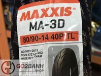 Vỏ Maxxis 80/90-14, 90/90-14, 100/90-14 3D vỏ xe Airblade, Click, Vario, Vision, Pcx cũ, SH mode đầu không ruột