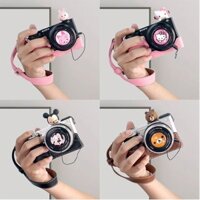 Vỏ máy ảnh mới Vỏ bọc da Vỏ bảo vệ Thích hợp cho máy ảnh Sony A6000 / A5100 / A6300 / ZVE10 16-50 Đầu chó hoạt hình
