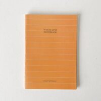 Vở may gáy 80 trang Crabit kẻ ngang dot grid cornell whiteline 100gsm vở học toán - White line cam - Vở lẻ